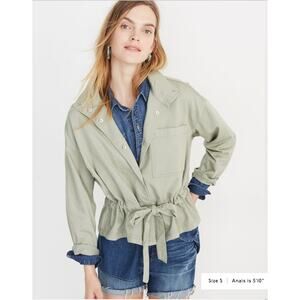 MADEWELL Southlake Military Jacket in Olive Green H8497 // XS